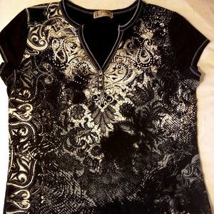 T-shirt Womens with rhinestones